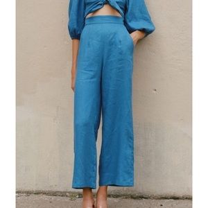 Mara Hoffman organic linen high waisted trouser